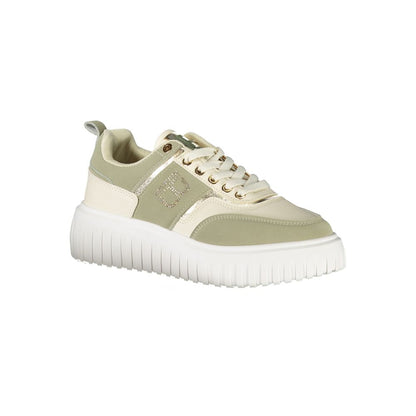 Green Polyester Women Sneaker