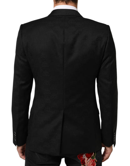 Black MARTINI 2 Buttons Suit Jacket Blazer