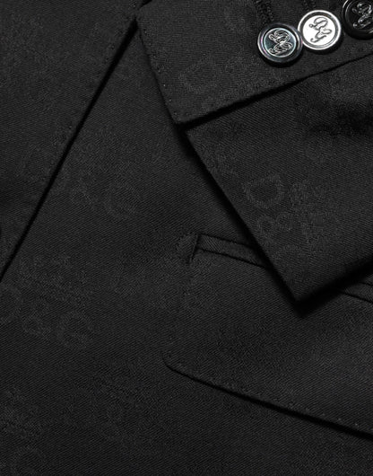 Black MARTINI 2 Buttons Suit Jacket Blazer