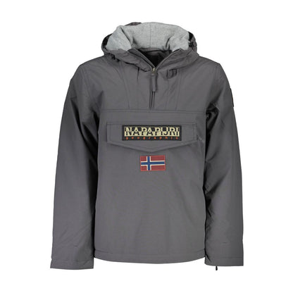 Gray Polyamide Jackets & Coat