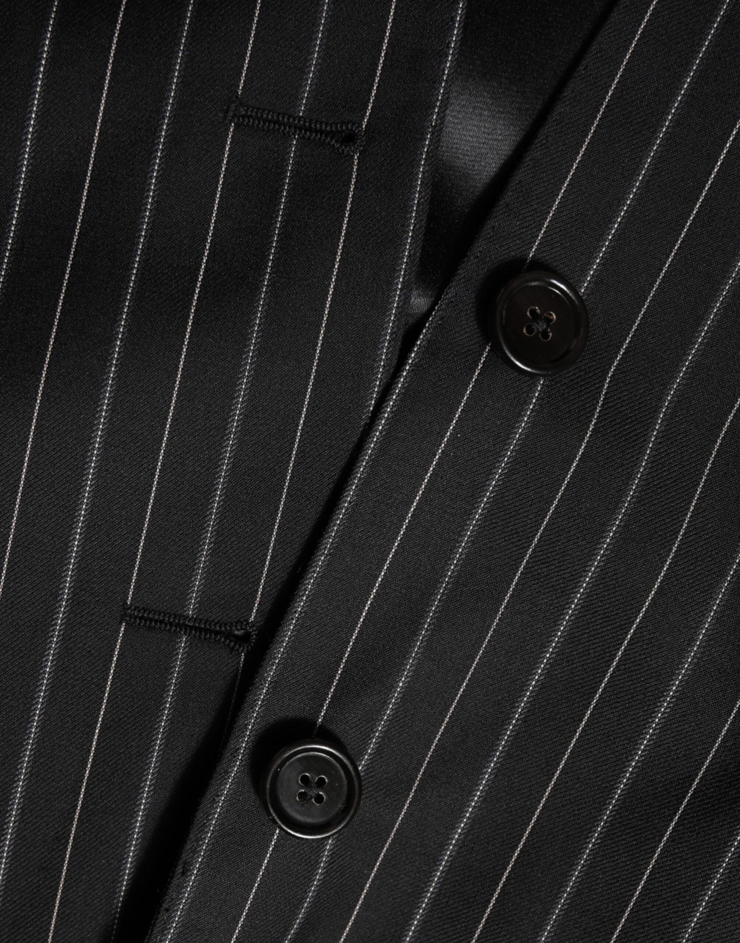 Black Stripes MARTINI 1 Button Suit Blazer