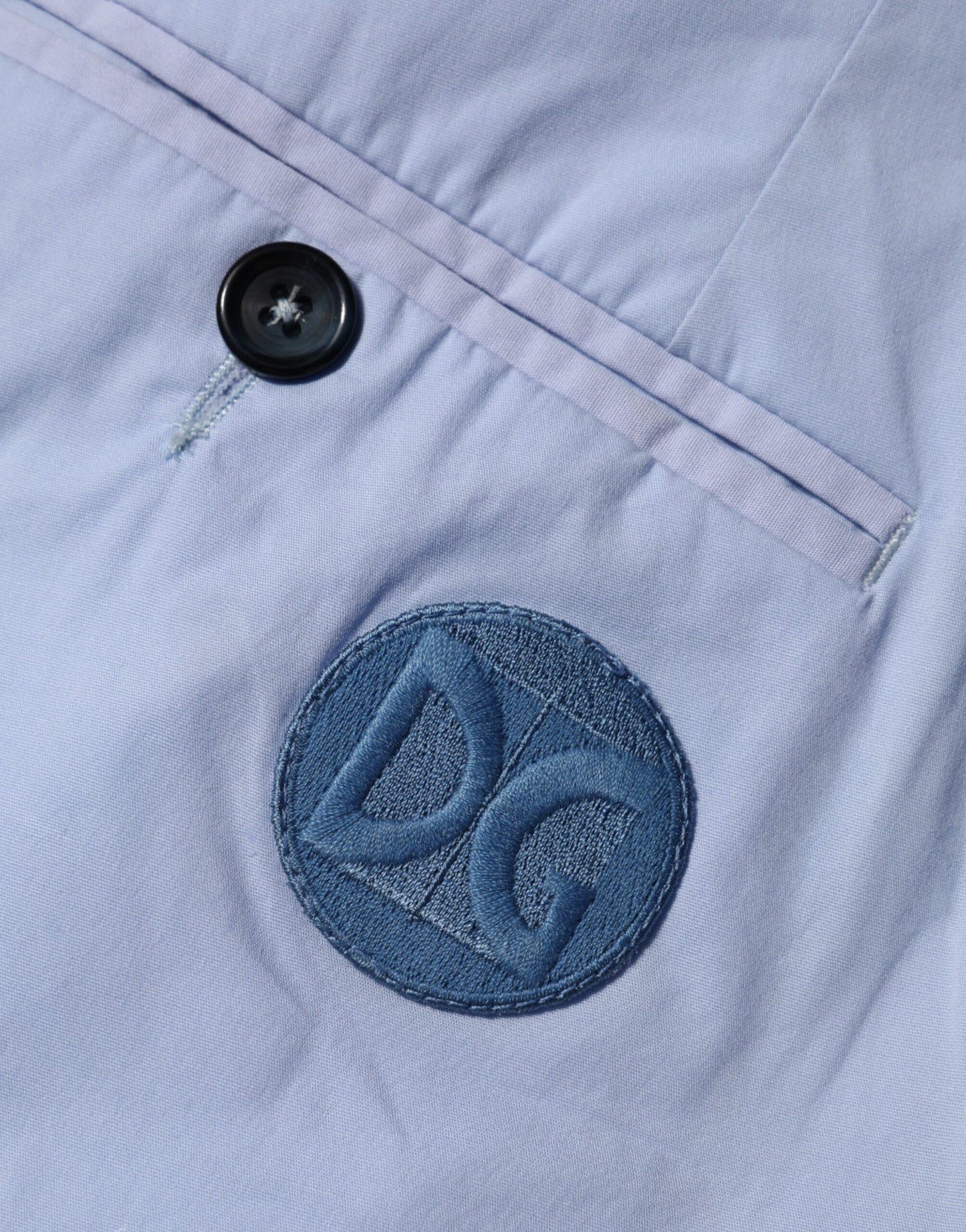 Light Blue Cotton Stretch Tapered Men Trouser Pants