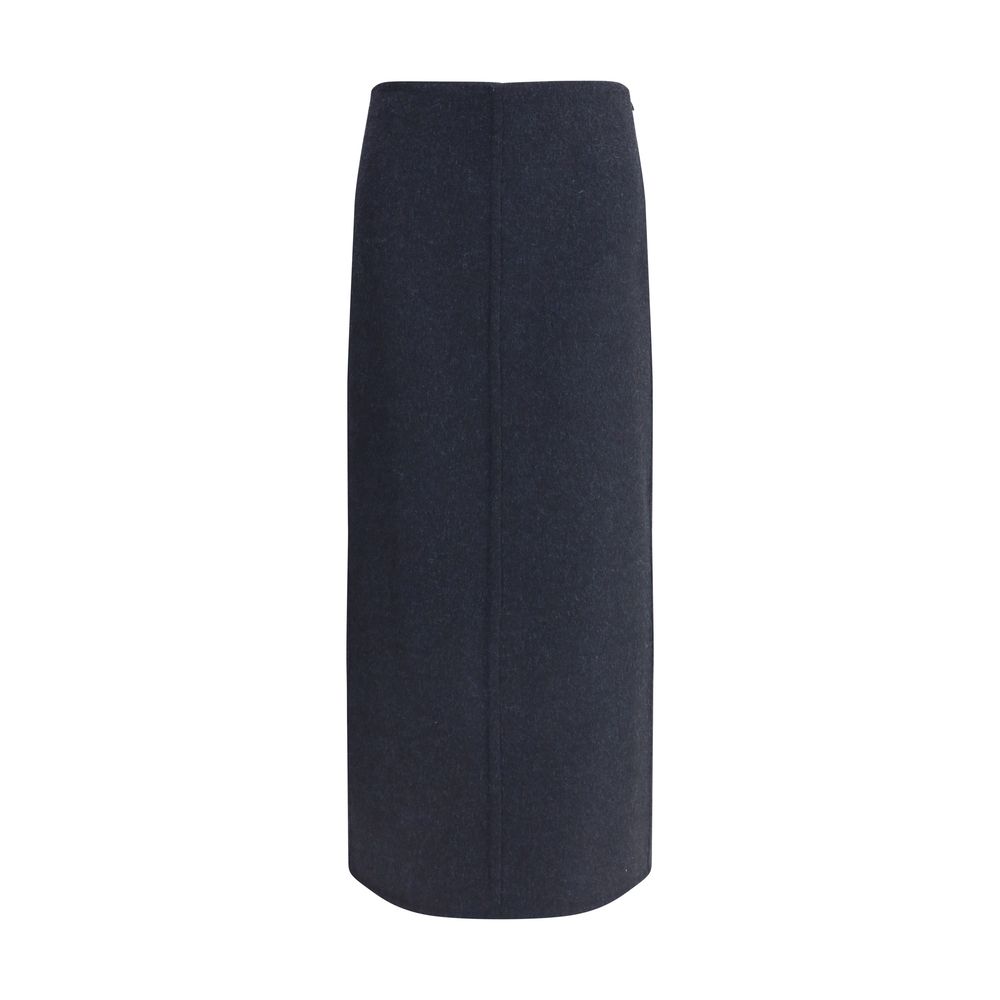 Virgin wool midi Skirt