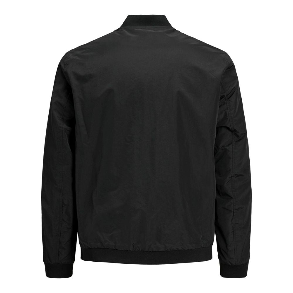 Black Polyester Jackets & Coat