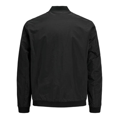 Black Polyester Jackets & Coat