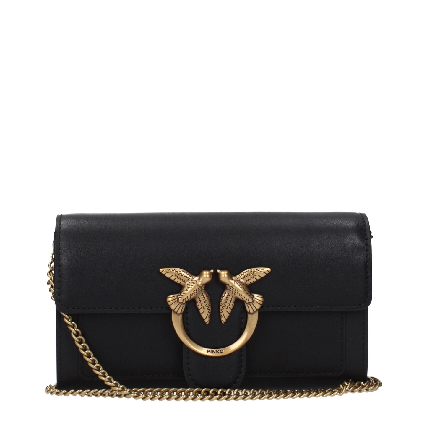 Black Leather Clutch Bags