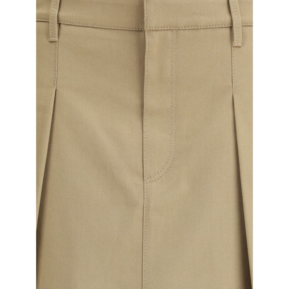 Pleated cotton short Skirt