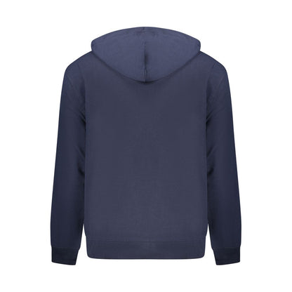 Blue Cotton Men Sweater