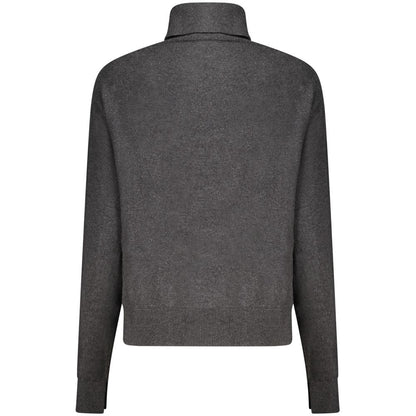 Black Cotton Women Sweater