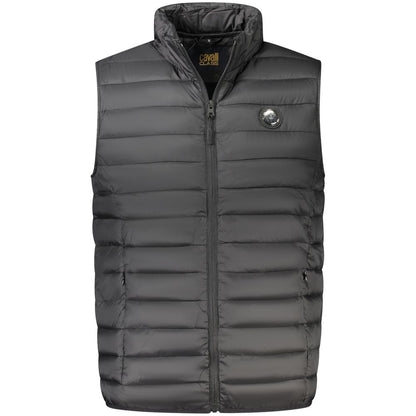 Black Polyester Men Jacket