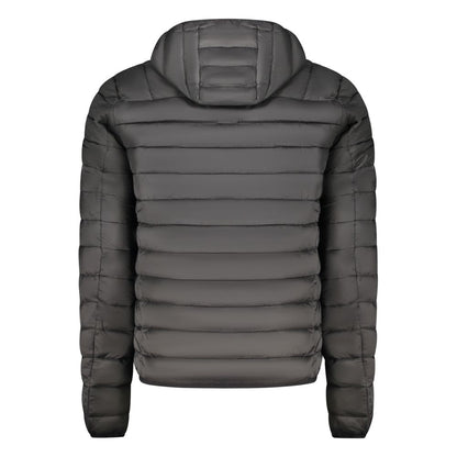 Black Polyester Men's Jacket
