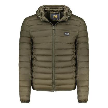 Green Polyester Men Jacket