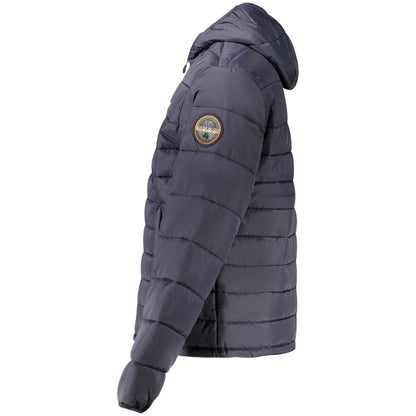 Blue Polyamide Men's Jacket