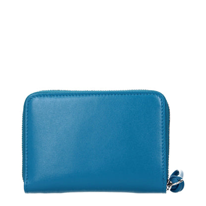 Blue Leather Wallets
