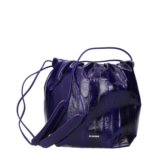 Purple Leather Shoulder Bags