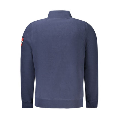 Blue Polyester Men Sweater