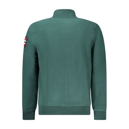 Green Polyester Men Sweater