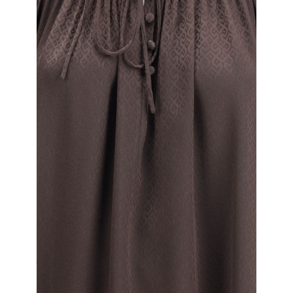 Geometric Silk Blouse