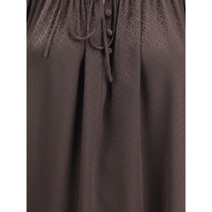 Geometric Silk Blouse