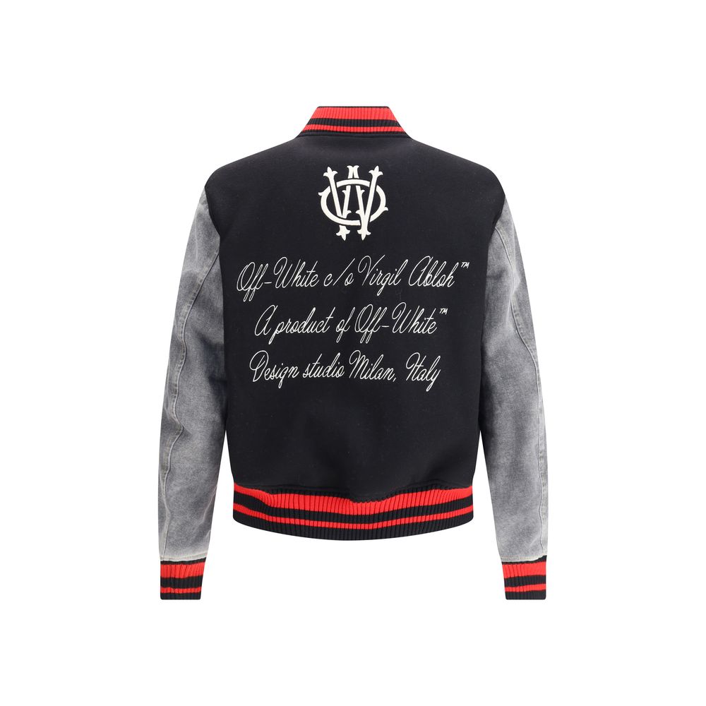 Gothic OW Wool Varsity Jacket