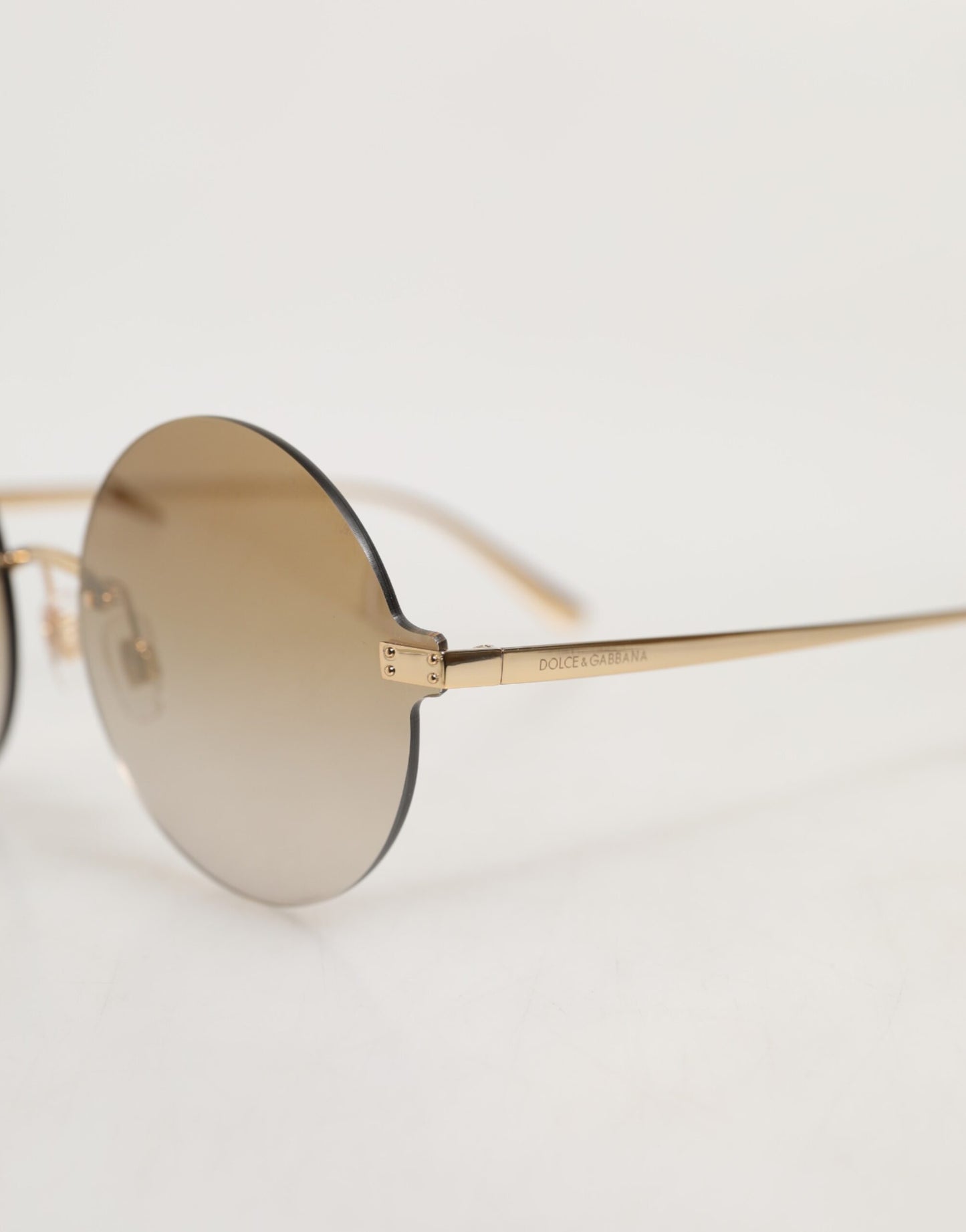 DG2228 Gold Plated Round Lenses Shades Eyewear Sunglasses