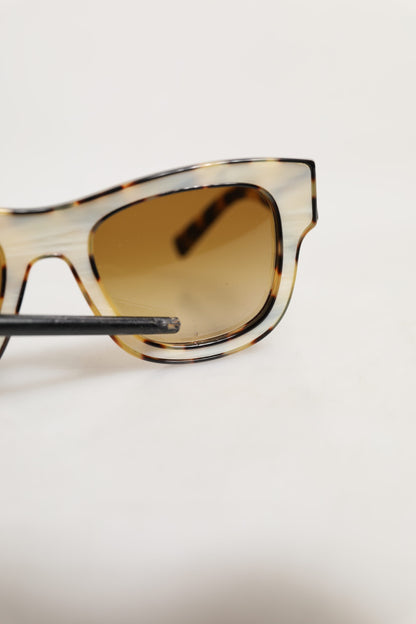 DG4379F White Tortoiseshell Gradient Acetate Shades Sunglasses