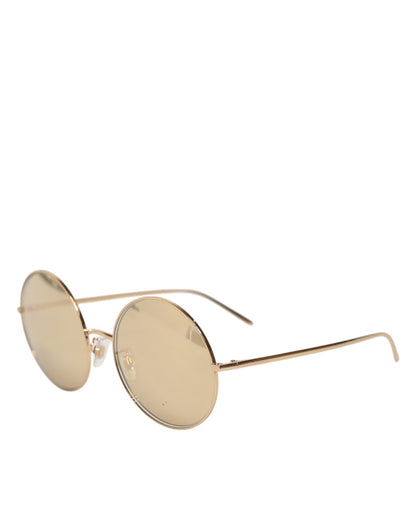 DG2215K Gold Plated Round Lenses Shade Eyewear Sunglasses