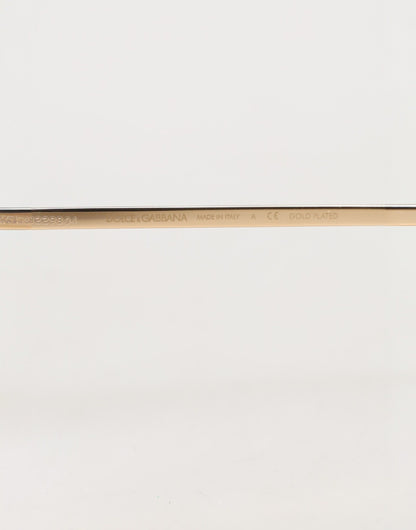 DG2215K Gold Plated Round Lenses Shade Eyewear Sunglasses