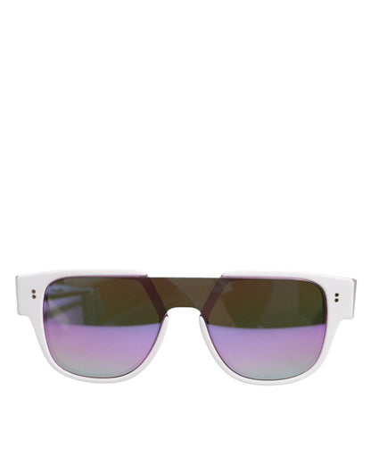 DG4356F White Acetate Aviator Shades Eyewear Sunglasses