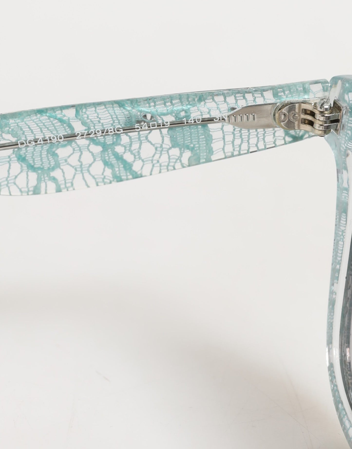 DG4190 Blue Lace Acetate Rectangle Shades Sunglasses