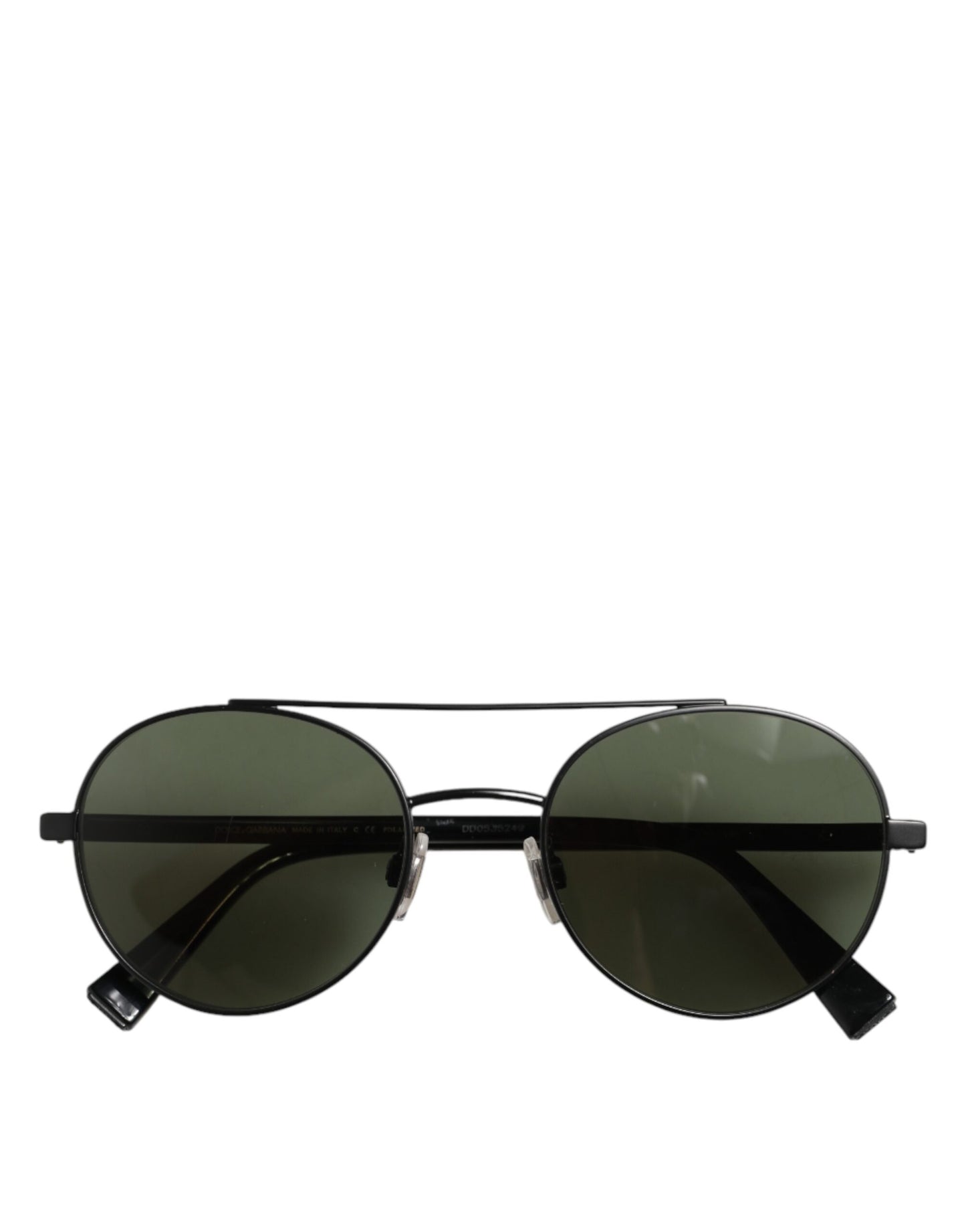 Matte Black Steel Frame Gray Lens Sunglasses