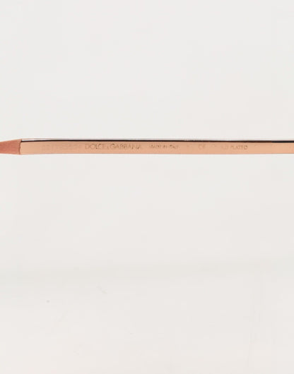 DG2215K Gold Metal Round Shades Eyewear Sunglasses