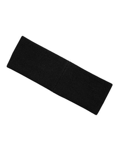 Black White Cashmere Headband DG Logo One Size Hat