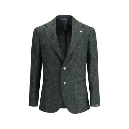 Single-breasted Blazer in mélange fabric