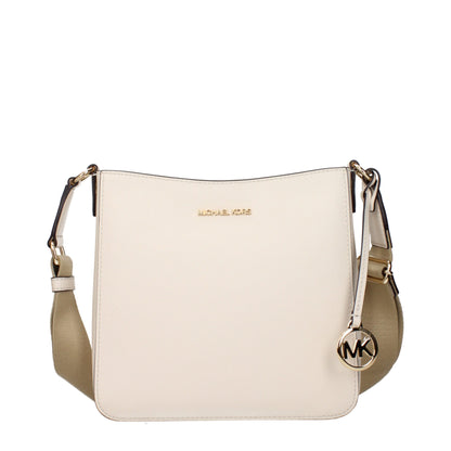 Beige Leather Shoulder Bags
