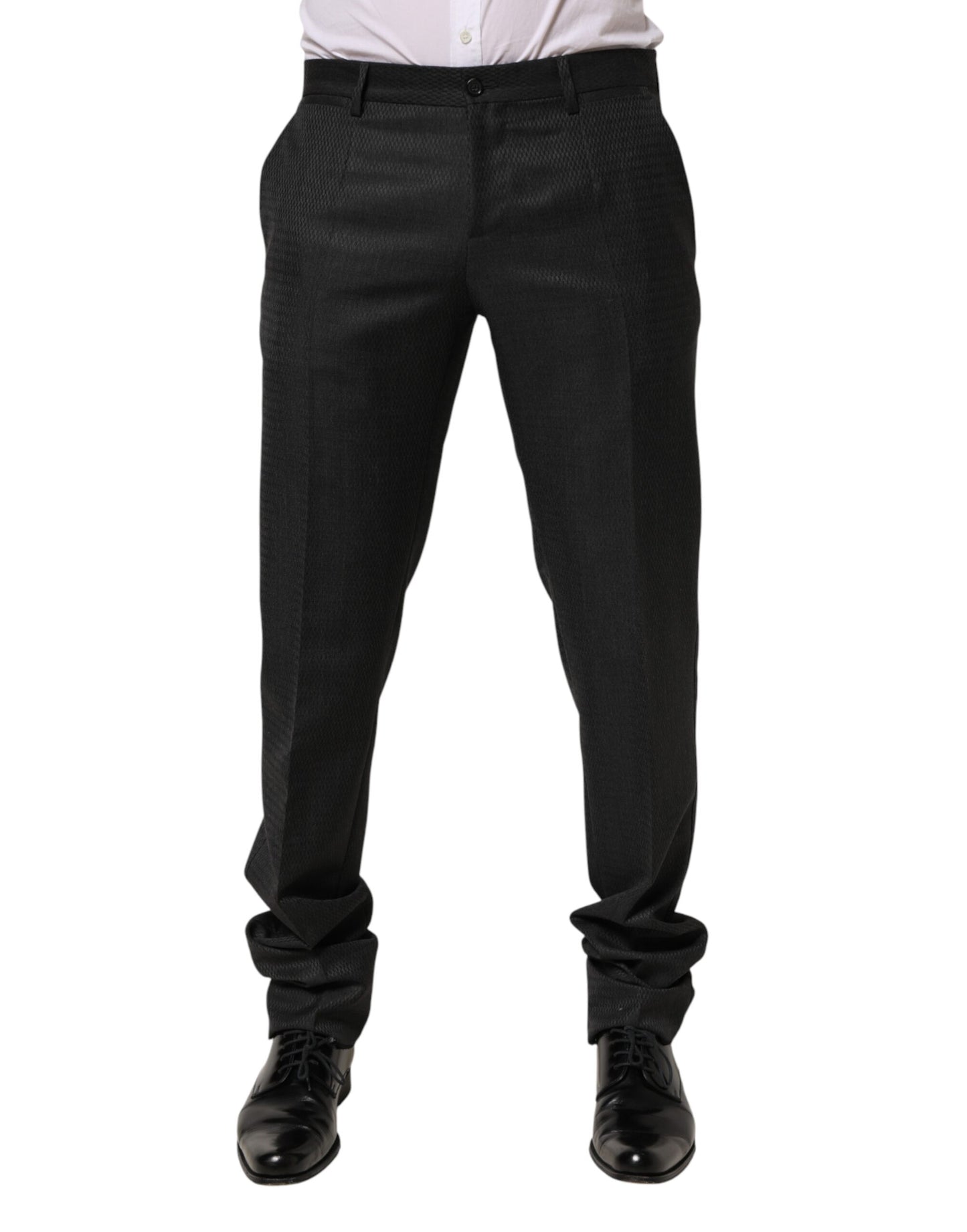 Black Wool Formal Dress Men Trouser Pants