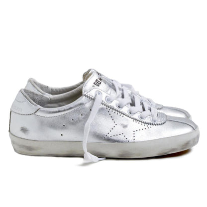 Gray Leather Men Sneaker