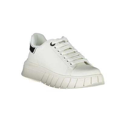 White Polyester Sneaker