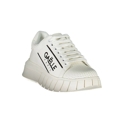 White Polyester Sneaker