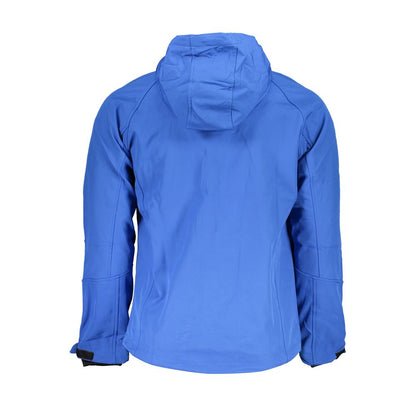 Blue Polyester Jackets & Coat