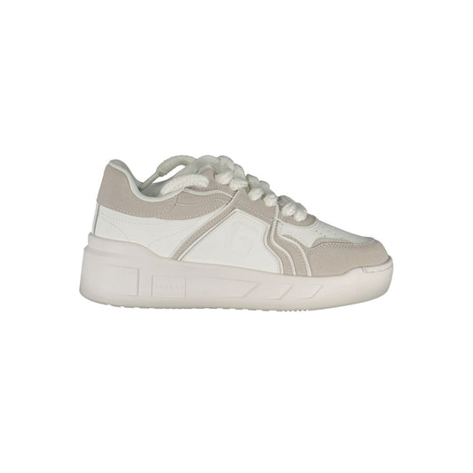 White Polyester Sneaker
