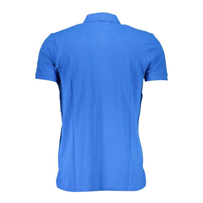 Blue Cotton Polo Shirt