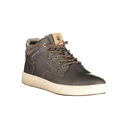 Brown Polyester Sneaker
