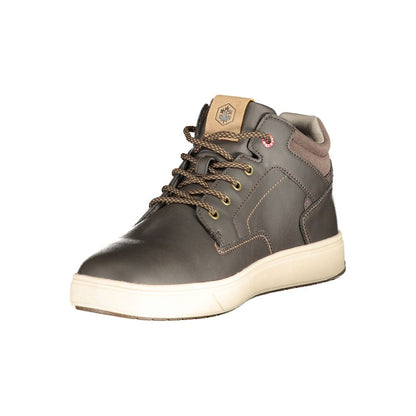 Brown Polyester Sneaker