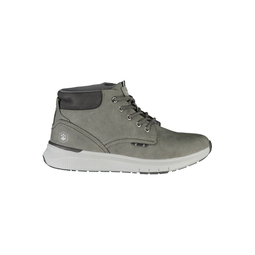 Gray Polyester Sneaker