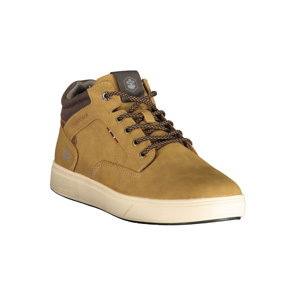 Brown Polyester Sneaker
