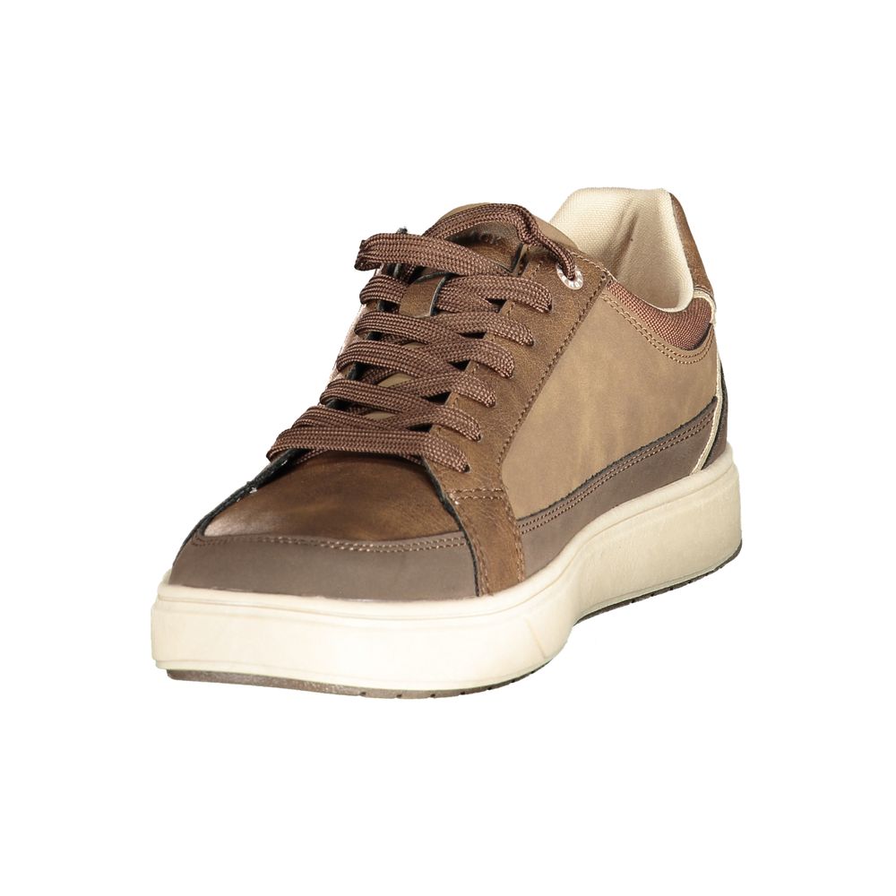 Brown Polyester Sneaker