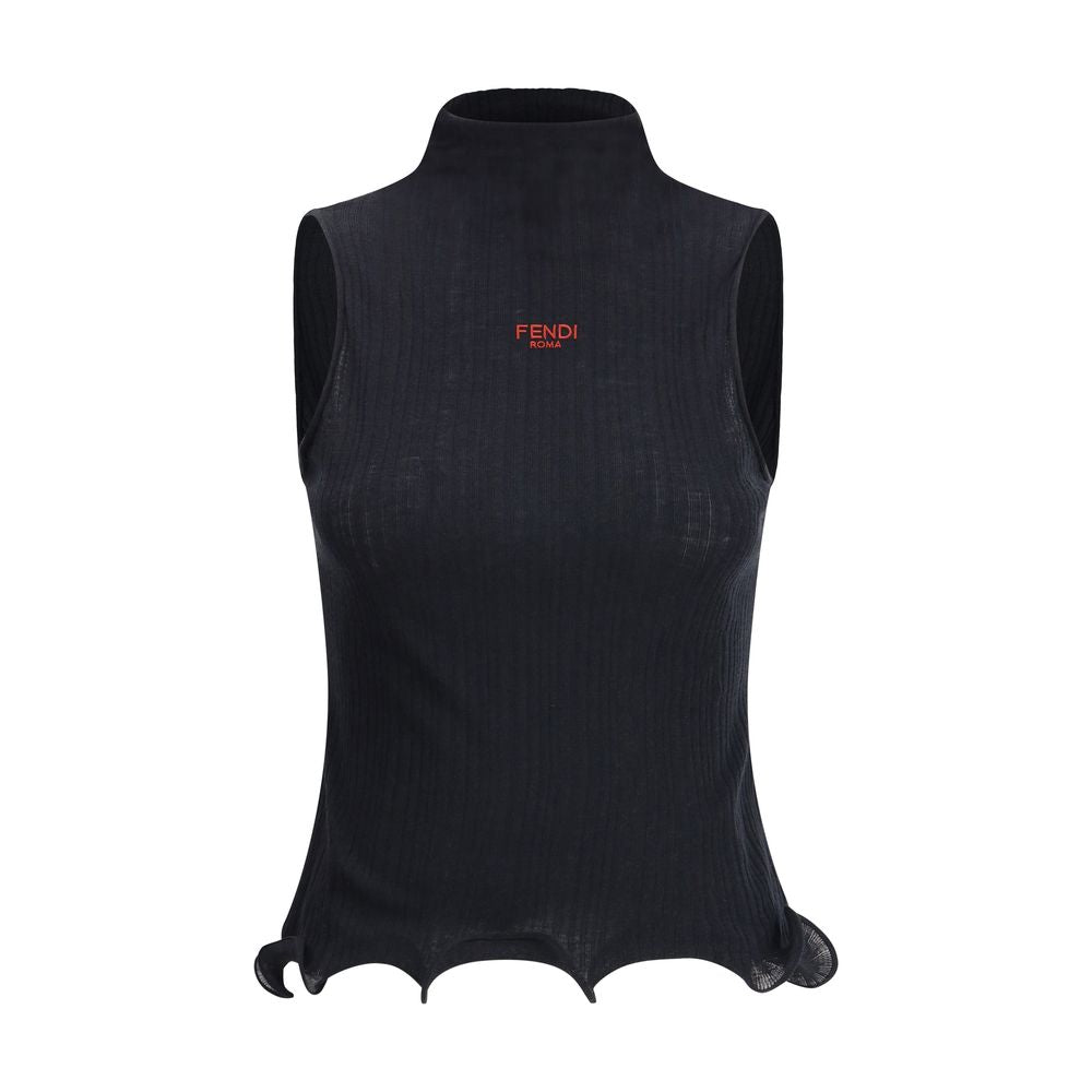 Sleeveless Virgin Wool Top
