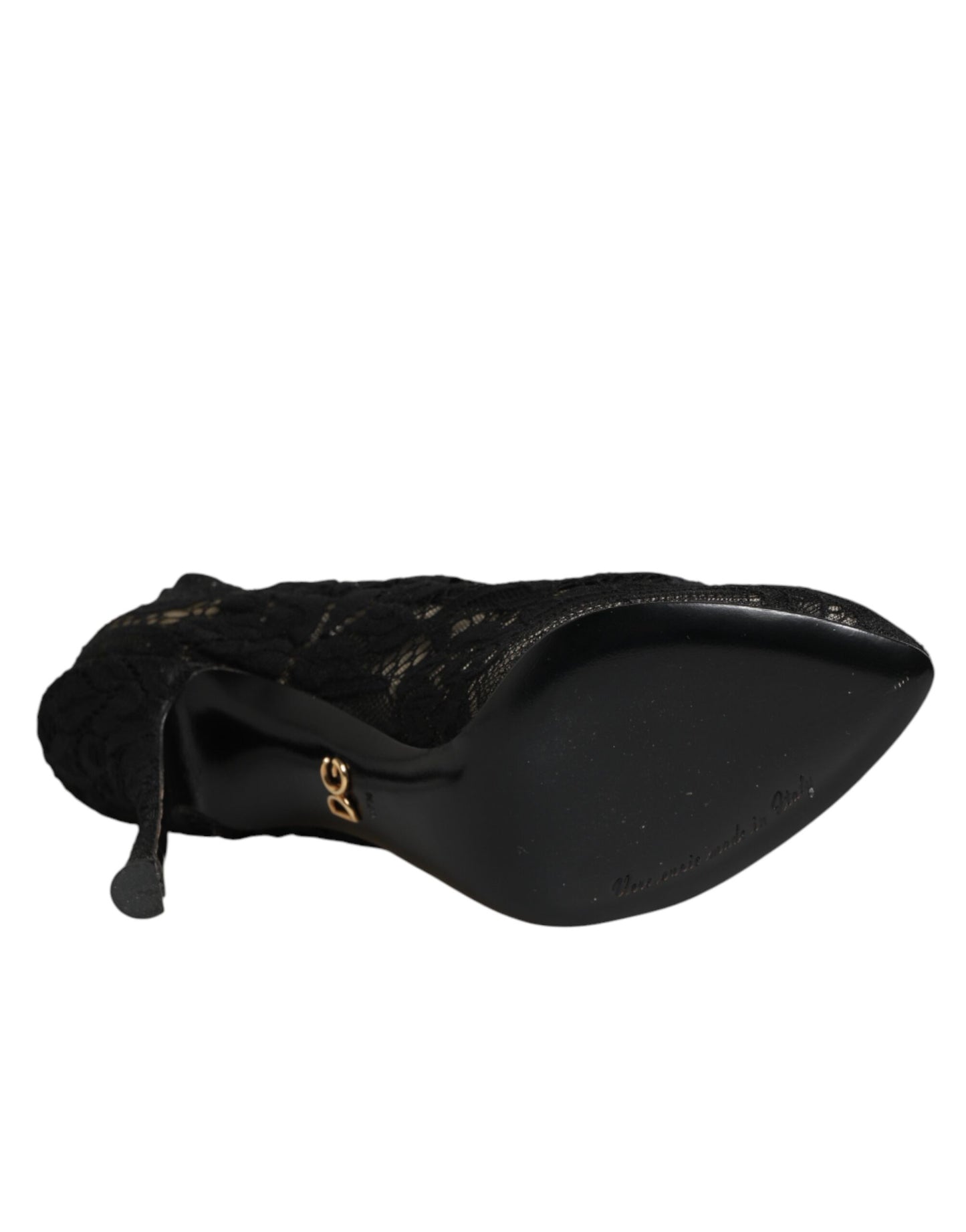 Black Pumps Taormina Lace Socks Boots Shoes