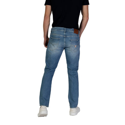 Blue Cotton Skinny Jean